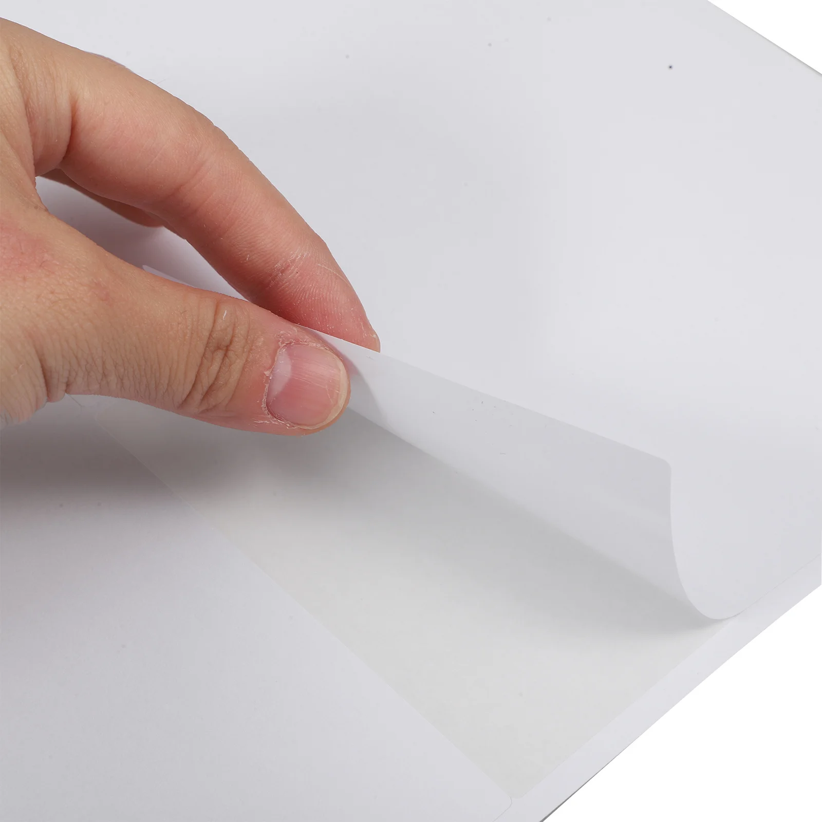 A4 Self-Adhesive Matte Label Paper 100 Sheets Waterresistant Versatile Printing Easy Application Full Sheet Stickers