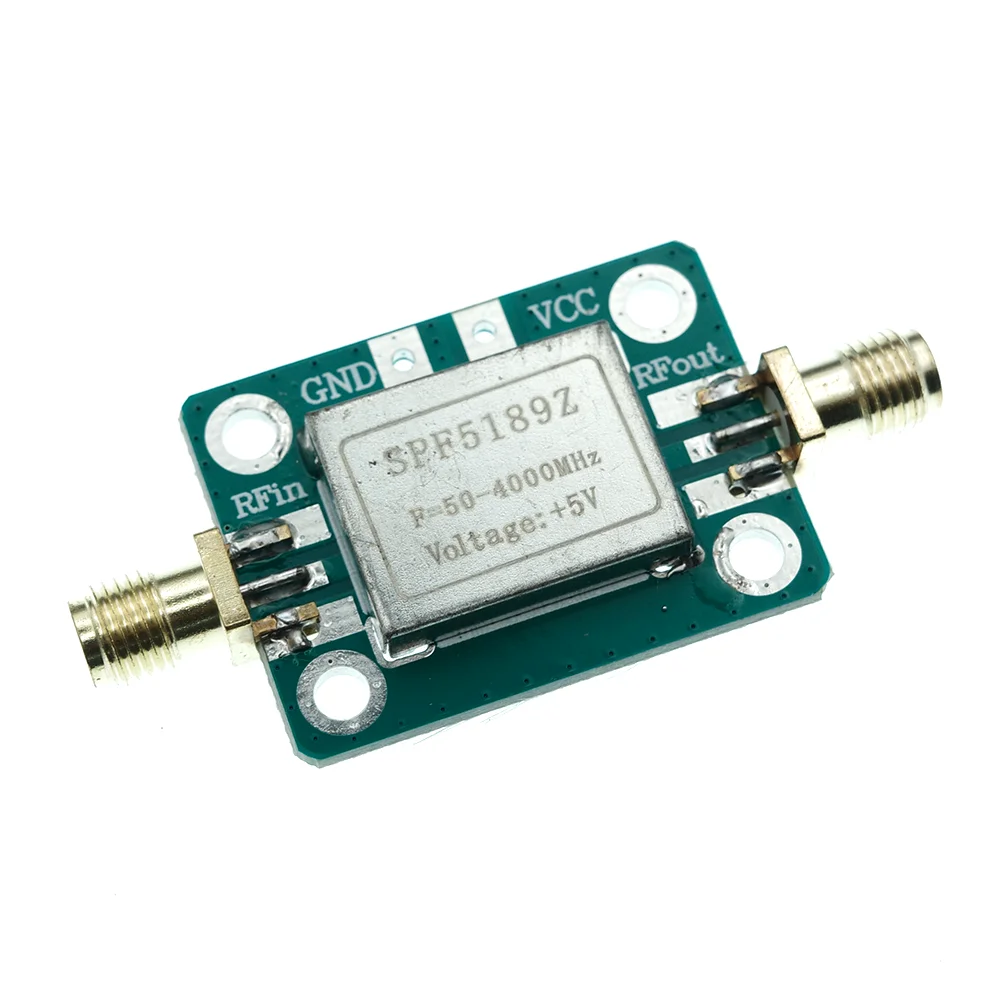 LNA 50-4000 MHz RF SPF5189 NF 0.6dB Low Noise Amplifier Signal Receiver Board