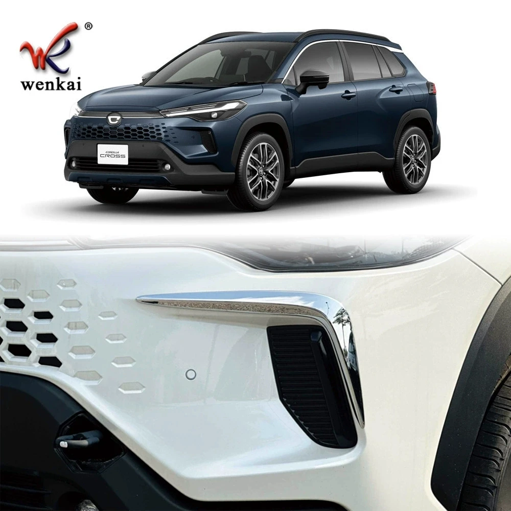 For 2025 Toyota Corolla Cross Front Fog Lamp Bumper Trim Chrome Accessories