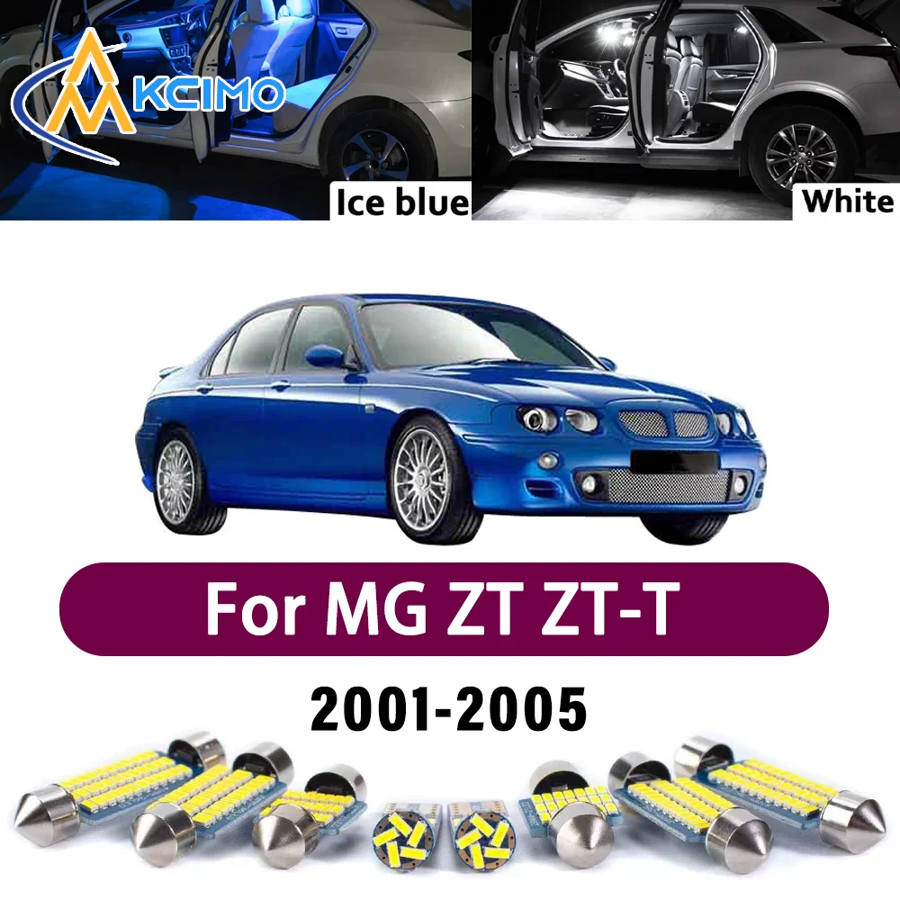 

Error Free LED Interior Light Kit for MG ZT ZT-T Sedan Wagon 2001-2005 Premium Bright Dome Trunk Mirror Reading Lamps Canbus
