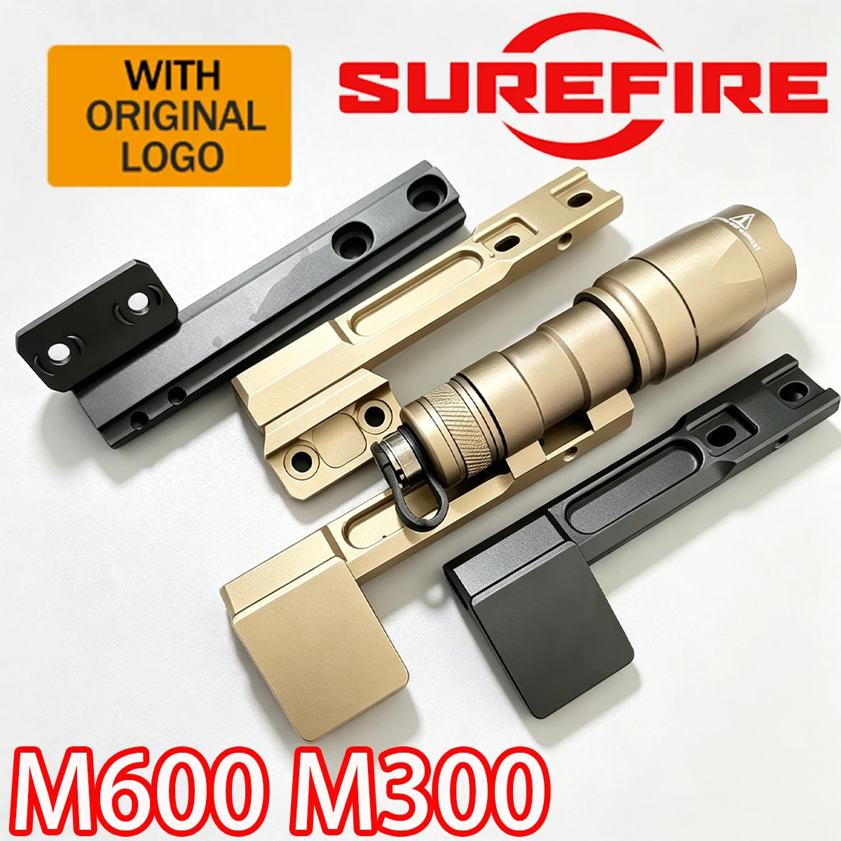 Tactical SF M600C M600 Light Airsoft Rifle Flashlight LED Surefire M300 Scout Light Torch Hunting  20MM Rail With Mount