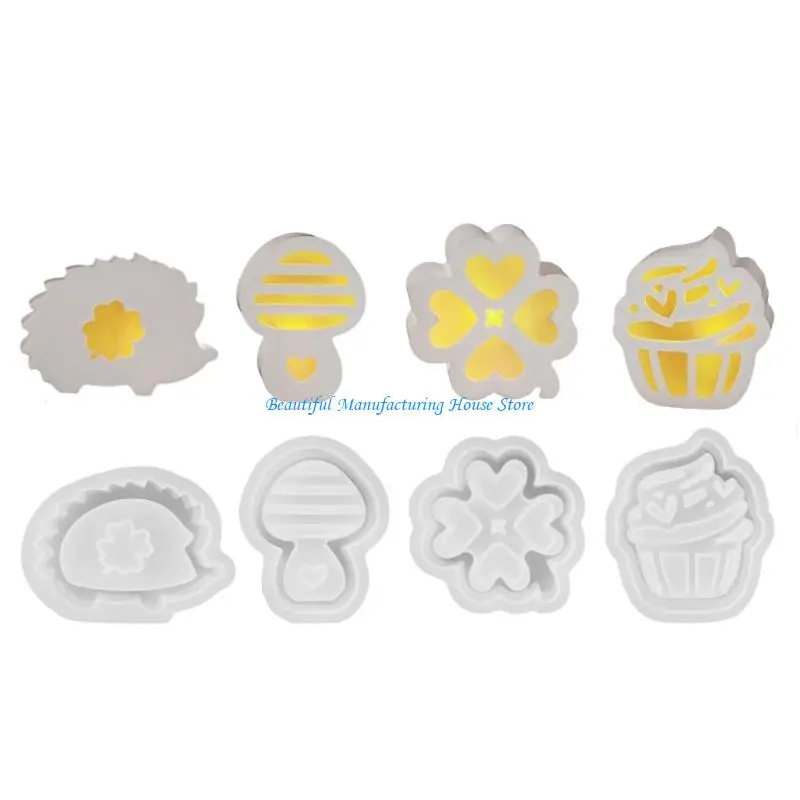 

E56A Универсальная атмосфера Световая силиконовая плесень Полово из силуэта орнамент плесень