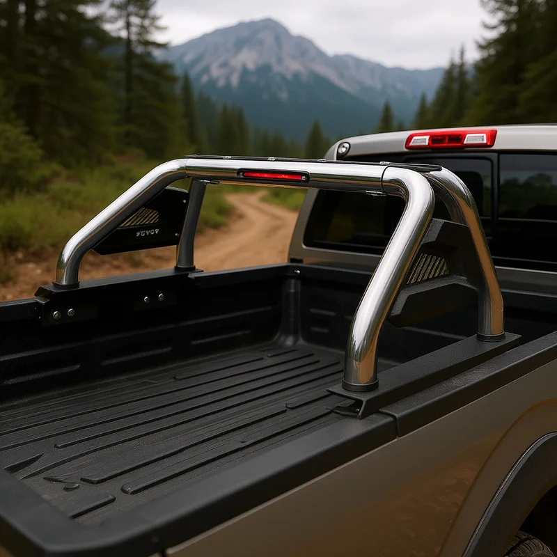 High Quality Stainless Steel Truck Bed Roll Bar Universal For Full Size And Mid Size Pickups Offroad Modification Accessories