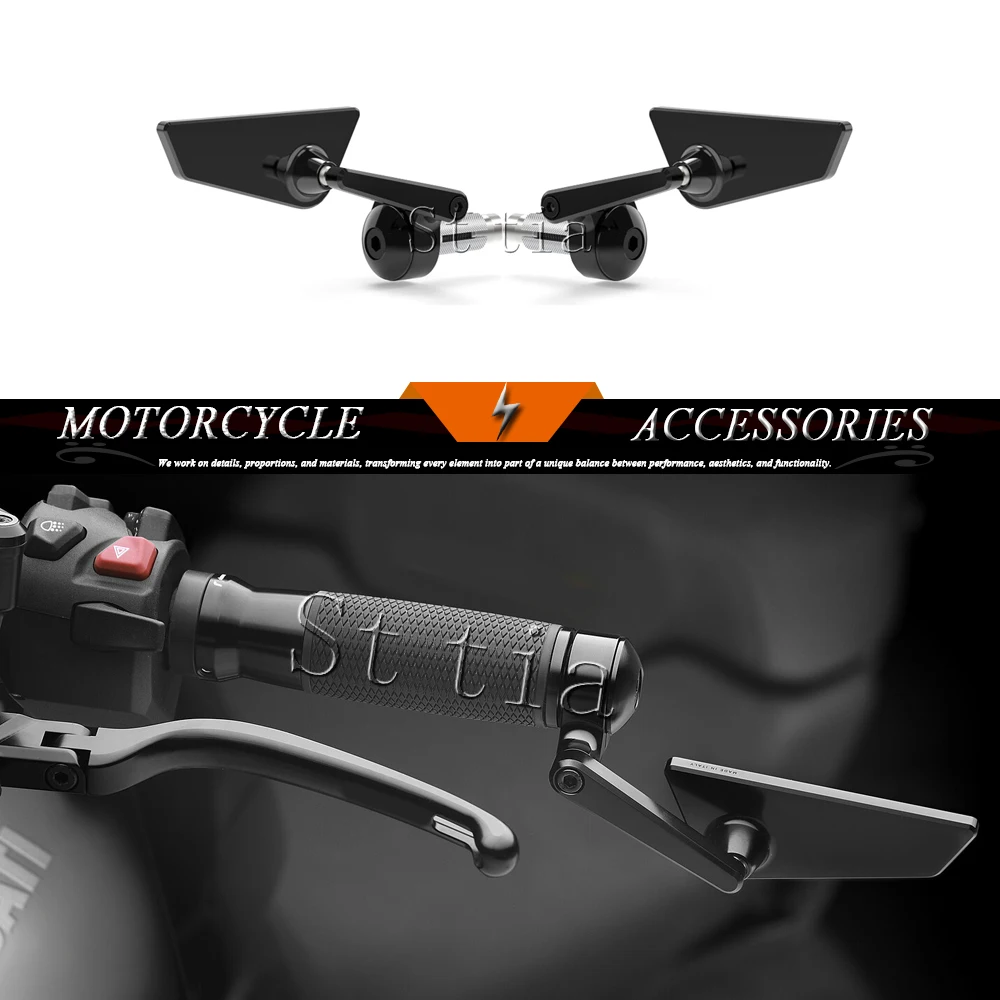 

Motorcycle Handlebar Rearview Mirror For Ducati Diavel 1260 S XDiavel 1262 S Diavel V4 2019-2025 CNC Aluminum Rear View Mirrors