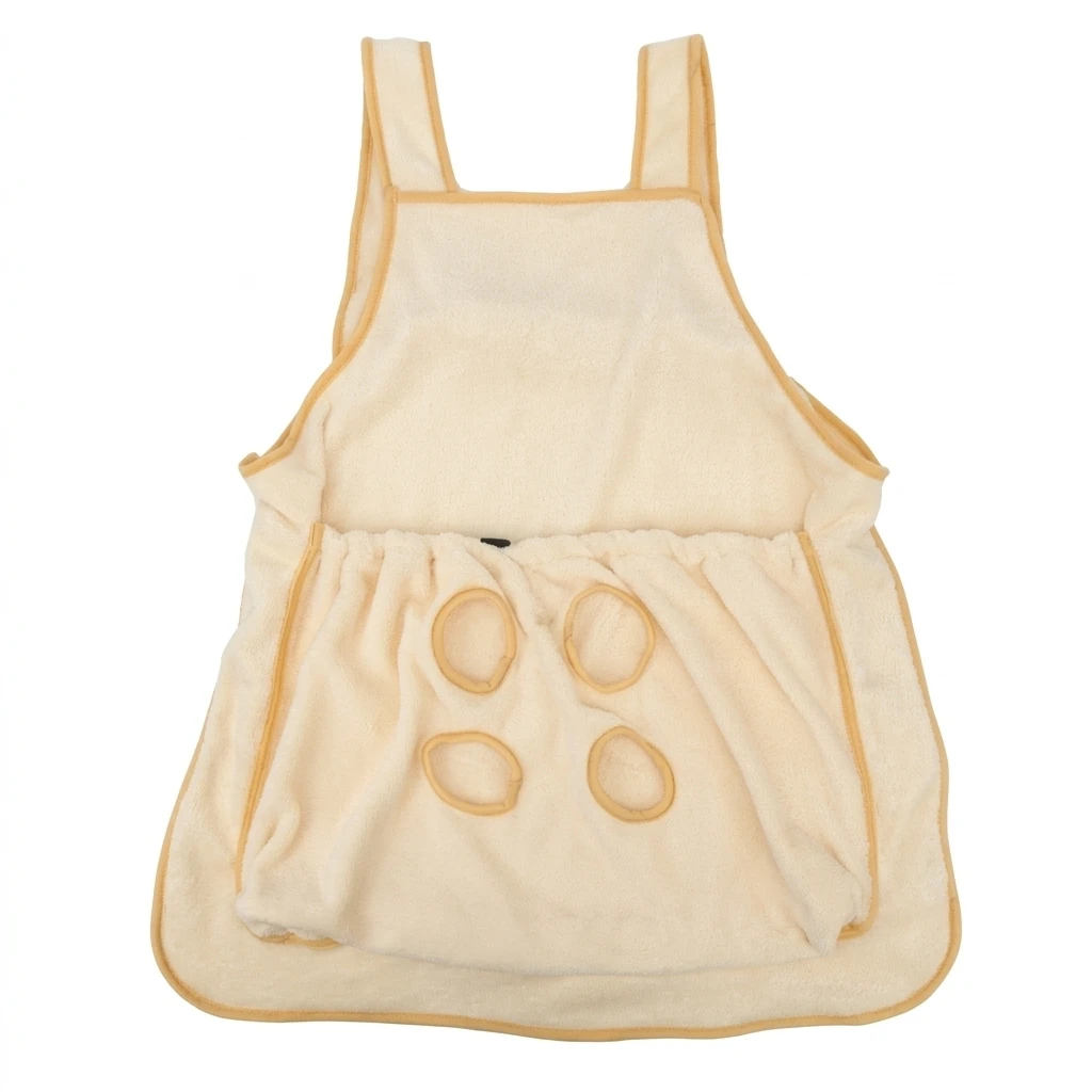 Fleece Cat Cuddling Apron for Grooming Pet Owners Warm Winter Pouch Anti Hair Vest for Small Dogs and Cats Durable Cozy