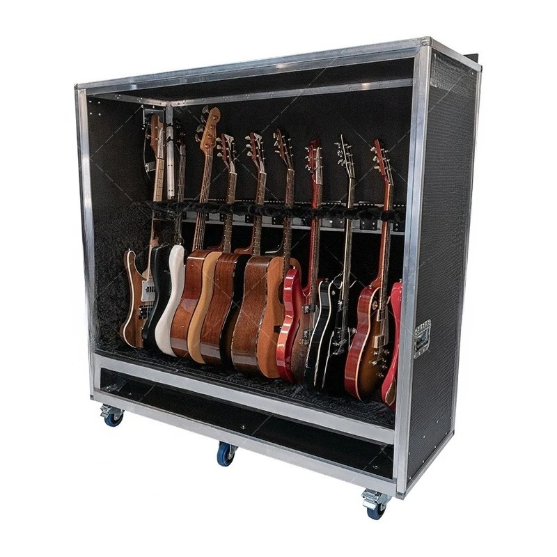 Aluminum Flying Road Box Guitar Bass Instrument Vault Box For Sale