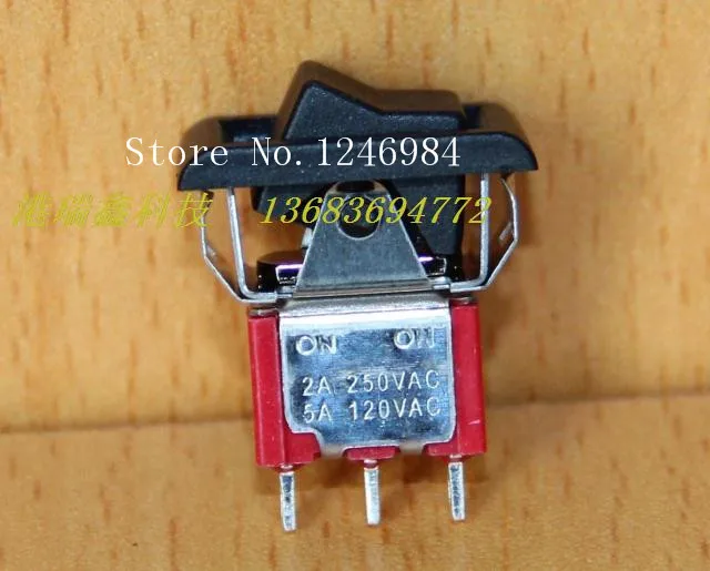 [SA]R12 tripod single rocker switch two tranches small toggle Q13 Taiwan Dailywell Deli Wei 3MS1--50pcs/lot