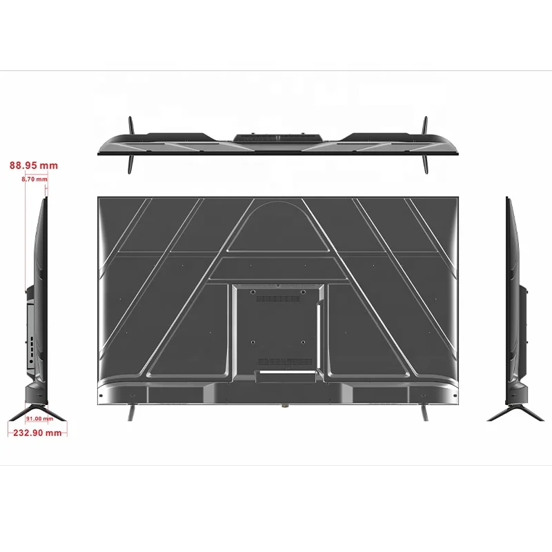 تلفزيون ذكي 65 بوصة 4K - تلفزيون أندرويد LED فائق الدقة، شاشة كبيرة مع HDR10، Dolby Audio (2025 موديل جديد، ضمان لمدة عامين) ​