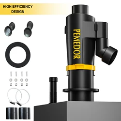 Upgraded Cyclone Separator Dust Collector Dust Extractor Separator 2 Filters Element Vacuum Cleaner Woodworking Household Ash