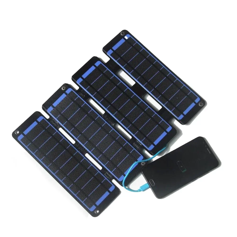 

13W Solar Charger Dual USB Solar Charger Outdoor Power Solution Dust-proof Solar Panel Efficient Solar Charging