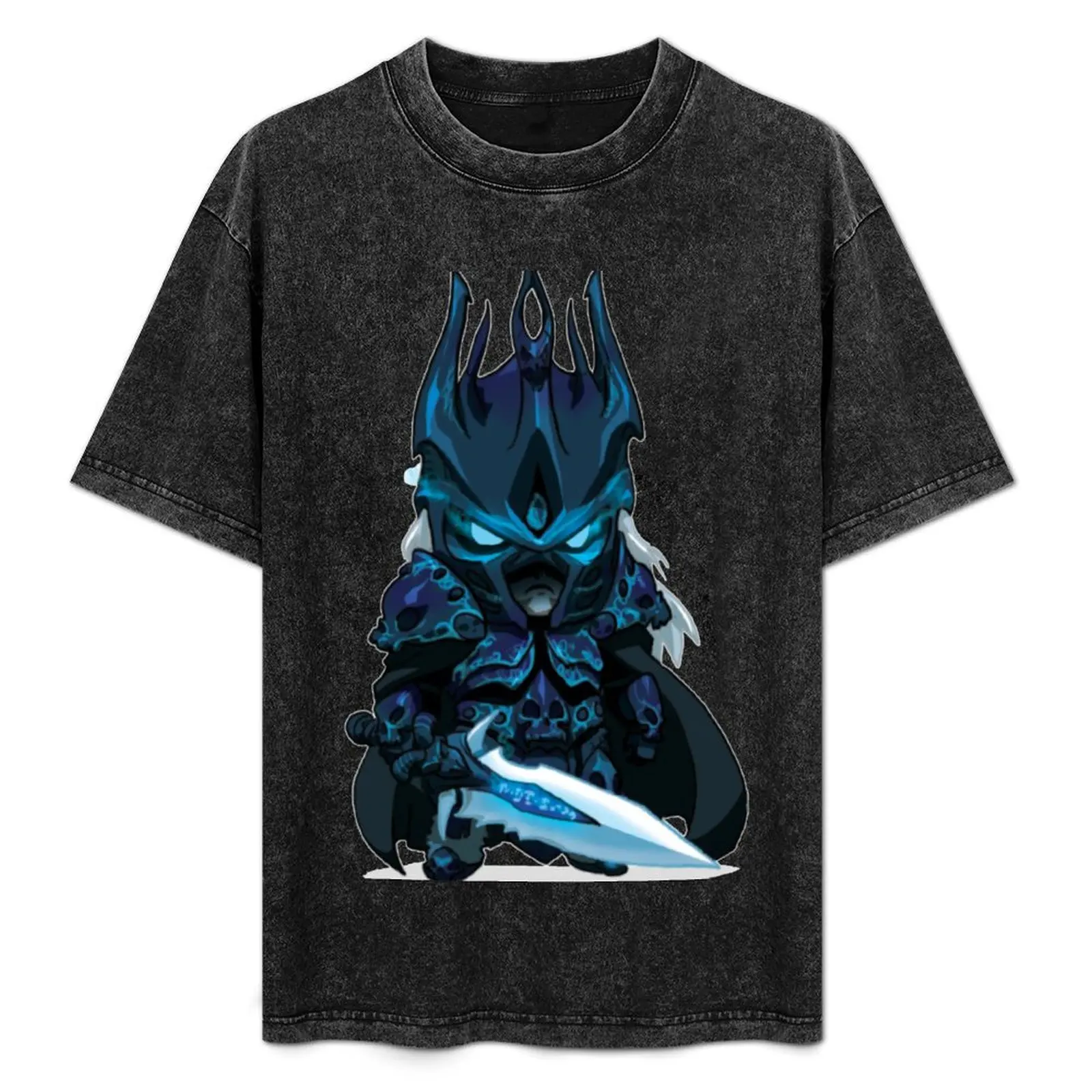 

Chibi Arthas T-Shirt Everyday Wear Basic Short Sleeve Top