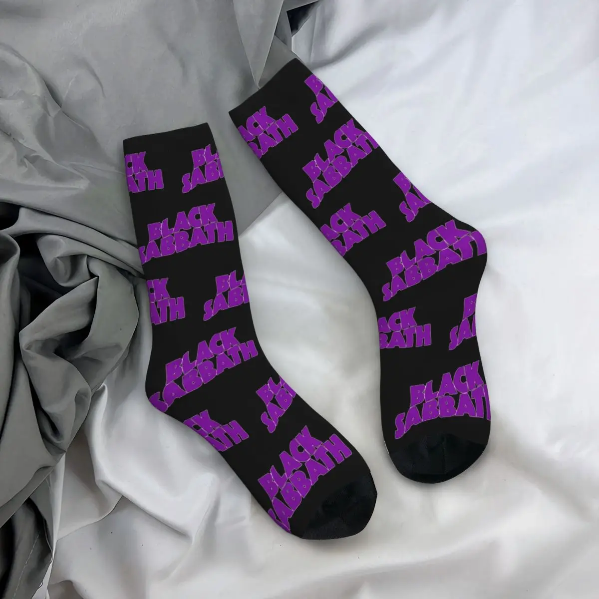 Novelty Men Women Socks Black Sabbaths Rock Band Stuff Warm heavy metal music Graphic Socks All Season