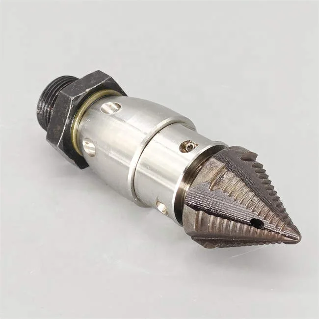 High Pressure Stainless Steel rotating sewer clean nozzle rotating Pipe Cleaning nozzle