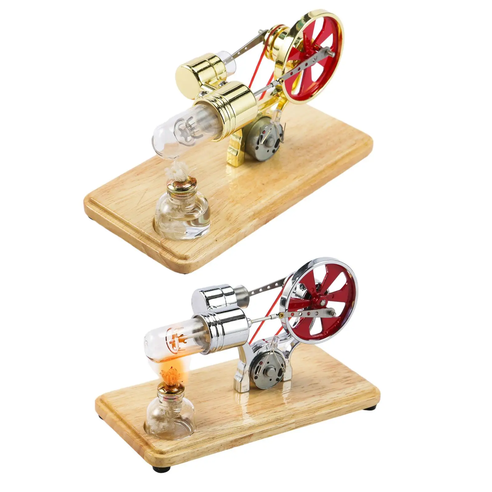 Stirling Engine Model Kits Educational Electric Heating Engine Steam Heat Physics Toy Steam Power Creative for Physics Lab Kids