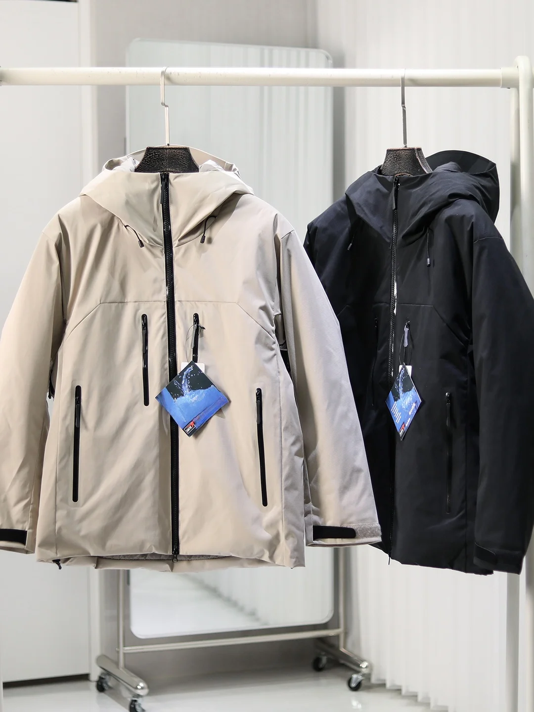 

Мужская уличная куртка из хлопка с капюшоном, ветрозащитная, теплая, дышащая, с молнией подмышками, из полиэфирного волокна, модная городская стильная куртка