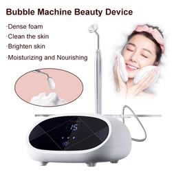 VLVEE 2024 New Professional Oxygen Bubble Machine Beauty Device Facial Cleansing Dense Foam 3 Gears Speed Adjustment