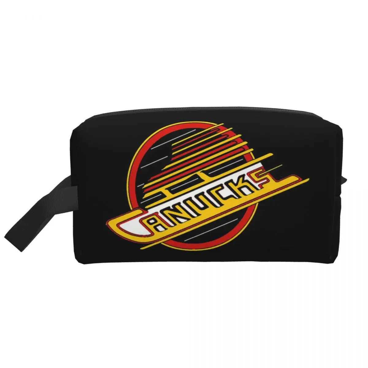 Bolsa de cosméticos para mujer de Vancouver Hockey Canucks, organizador de maquillaje de viaje, bolsa de almacenamiento de artículos de tocador, estuche para lápices