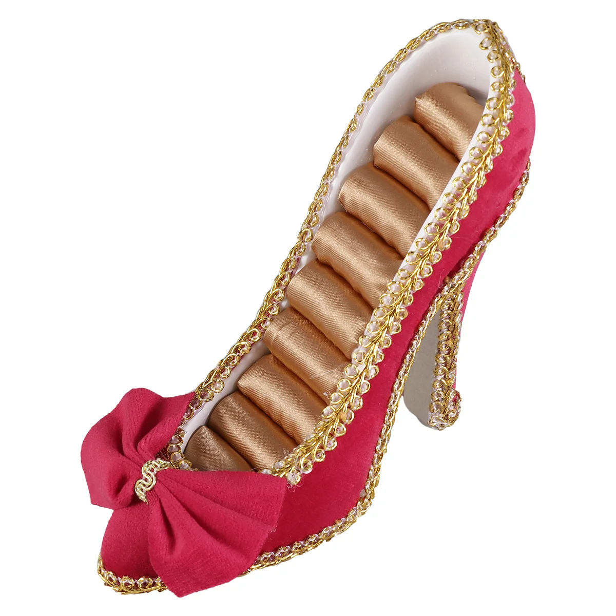 

Креативная подставка для ювелирных изделий, красный дизайн на высоком каблуке, органайзер для хранения серег, колец, домашний декор, стильное решение для композиции