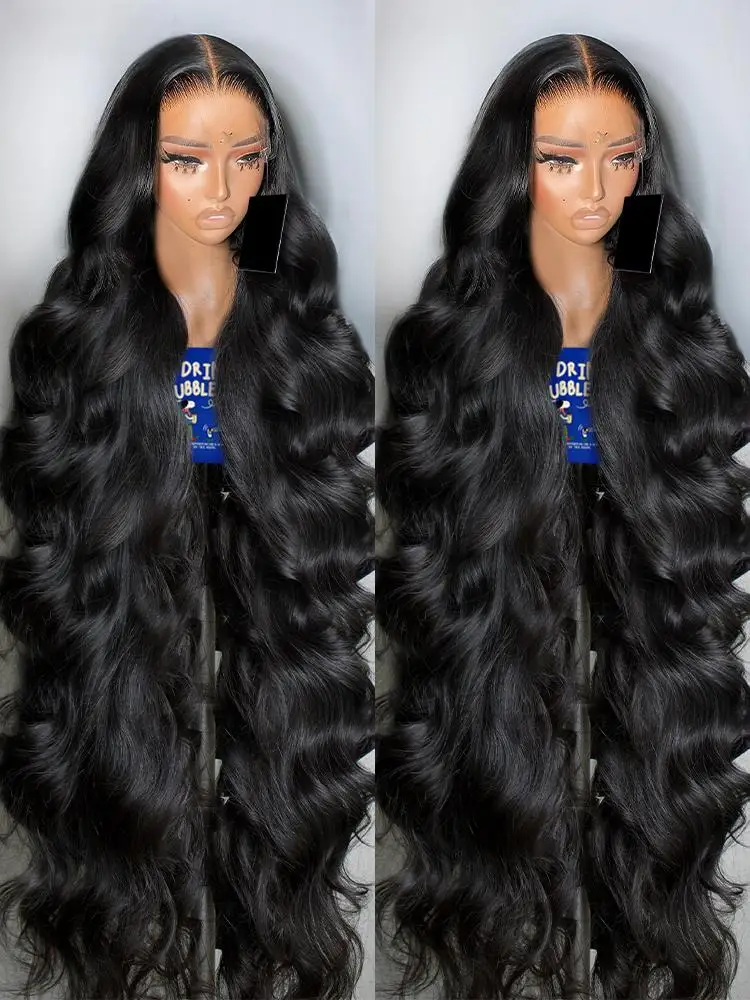 30 40 Inch Body Wave HD Transparent 13x6 Lace Front Human Hair Wigs Brazilian Remy 250 density 13x4 Frontal Wig For Women