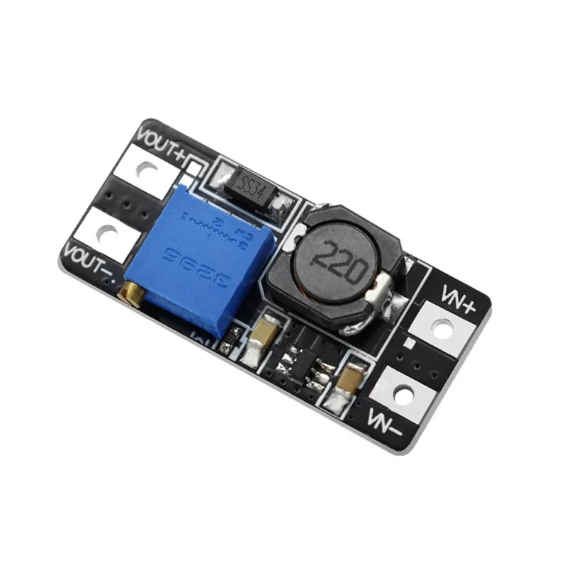A85P  DC-DC Adjustable Boost Module 2A Current Wide Voltage 2-24V to 5-28V Voltage Regulator