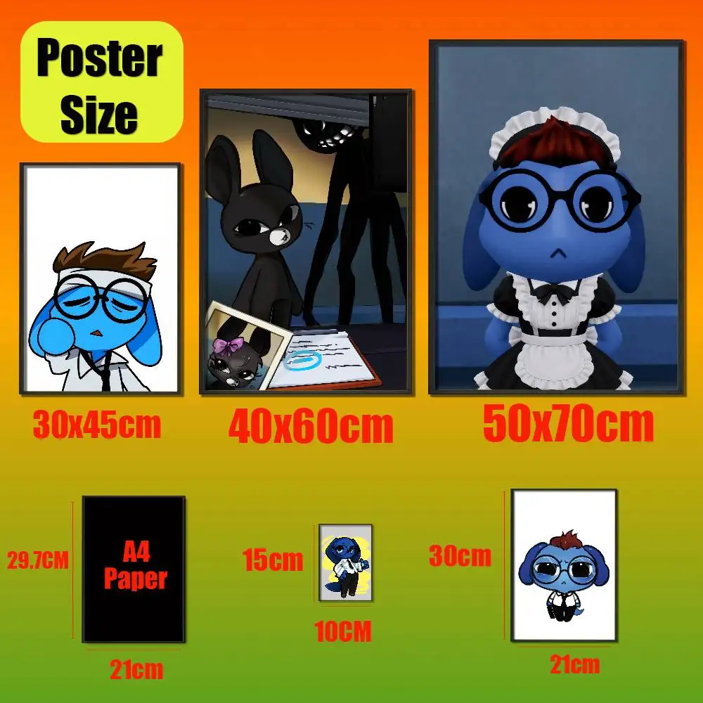 For Animal Hospital Anomaly Secretary Poster Cover Wall Murals Home Custom Self-adhesive Decoration Sticker Playbill Film