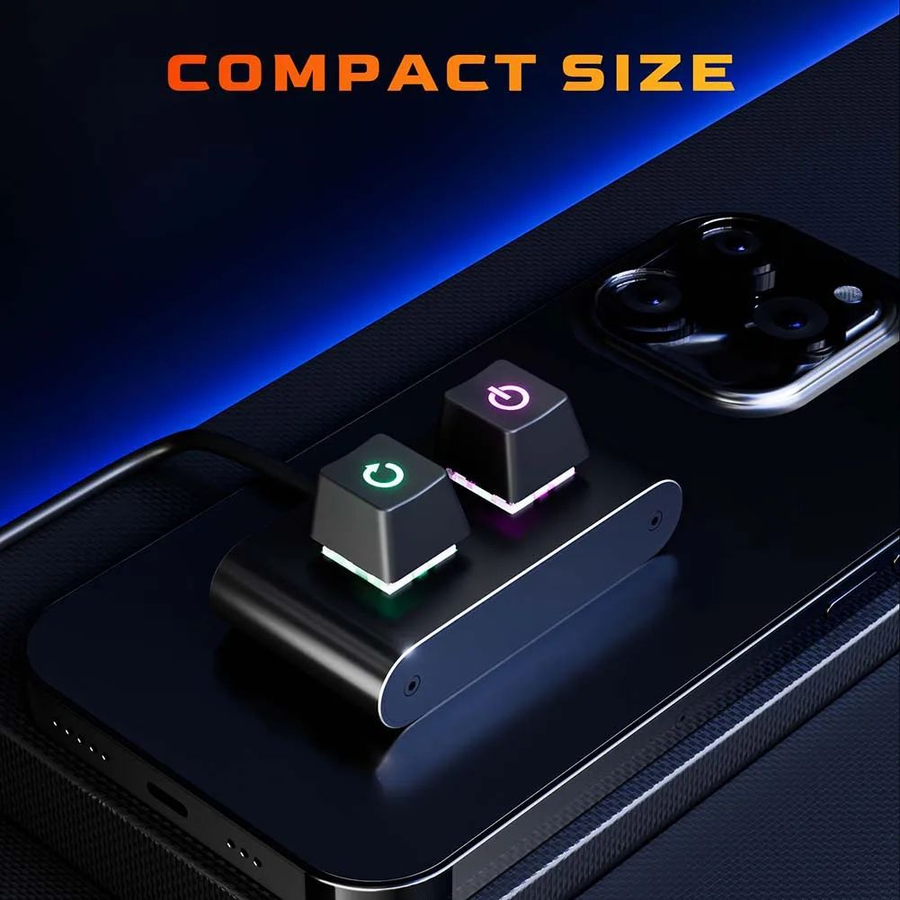 Desktop Switch Splitter with for Colorful LED ON Off Reset Switch Button HDD LED External Power Supply Button for Home Office