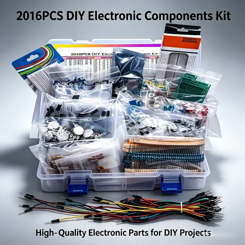 

2016PCS Full Electronic Components Assortment Kit Basic Common Parts Set Compatible For UNO R3 DIY Circuit Experiment Electronic