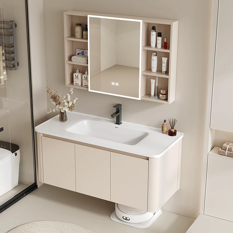 

Стильный дизайнерский шкаф для ванной комнаты, комбинированный шкаф для ванной комнаты, современный простой стиральный стол, минималистичный шкаф Gabinetti, мебель для дома