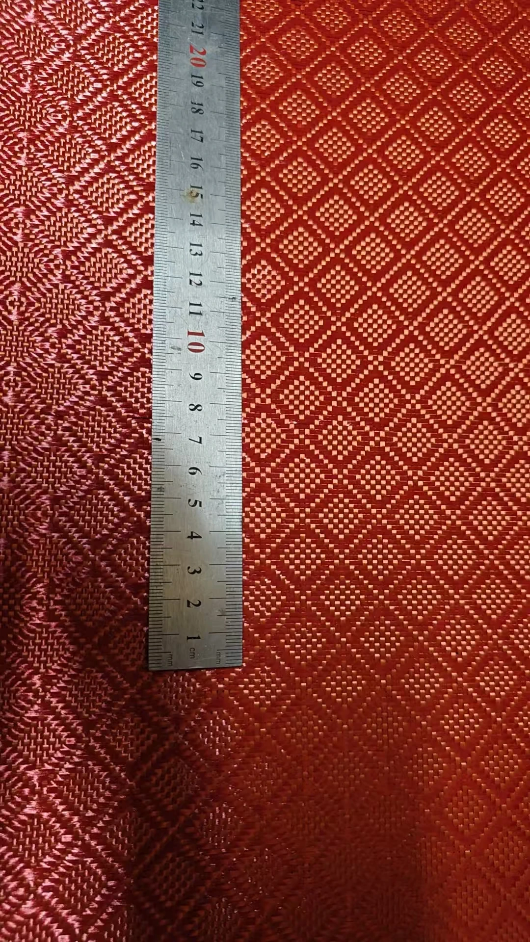 

240gsm real carbon fiber Red Kevlar jacquard fabric cloth fabric geometric pattern 1m/40" wide a slice 100cm*50cm/100cm*30cm
