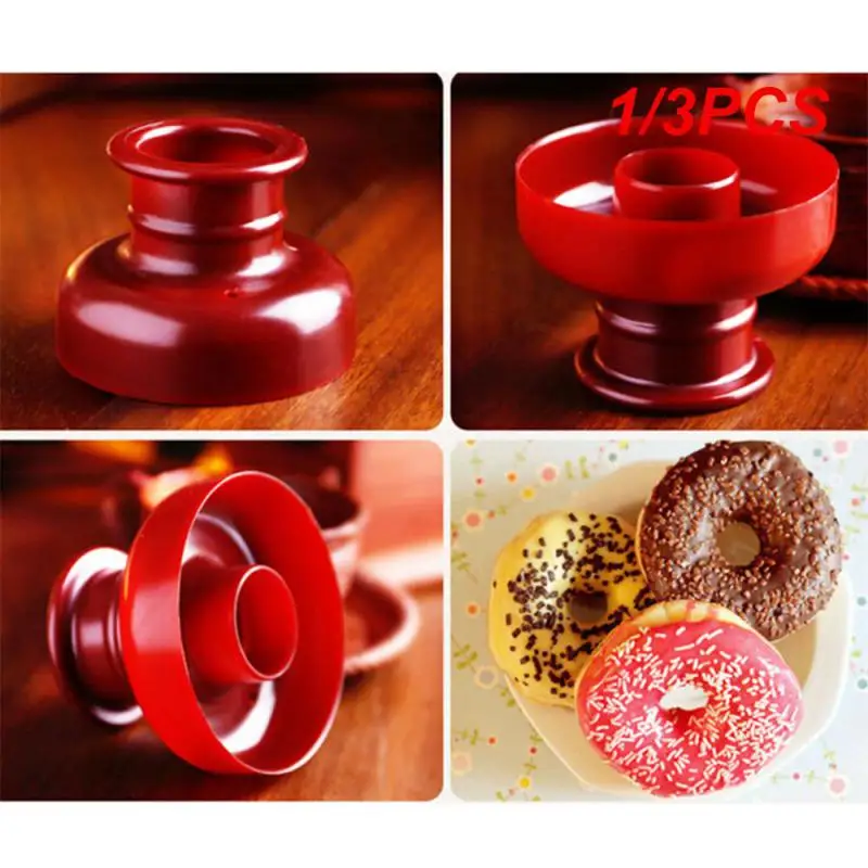 1/3PCS Plastic Doughnut Cake Maker Mold Home Party Desserts Cutter Fondant Cutting Donut Mould Pastry Dough Process Baking