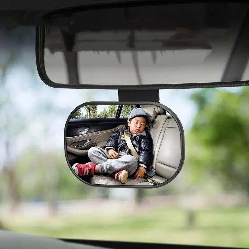 Suction Cup Mount Car Rearview Safety Mirror Wide Angle HD Clear View Mirror for Infant Baby Car Seat Monitoring