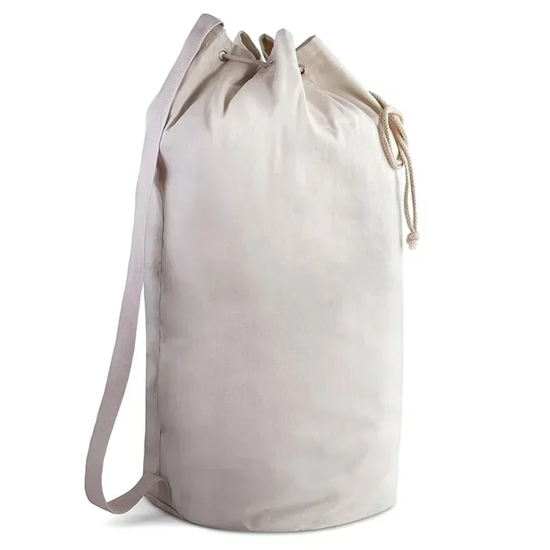 Sac polochon en toile de blanchisserie pratique SSN3, Wstring de proximité, fermeture en cuir, sangle initiée