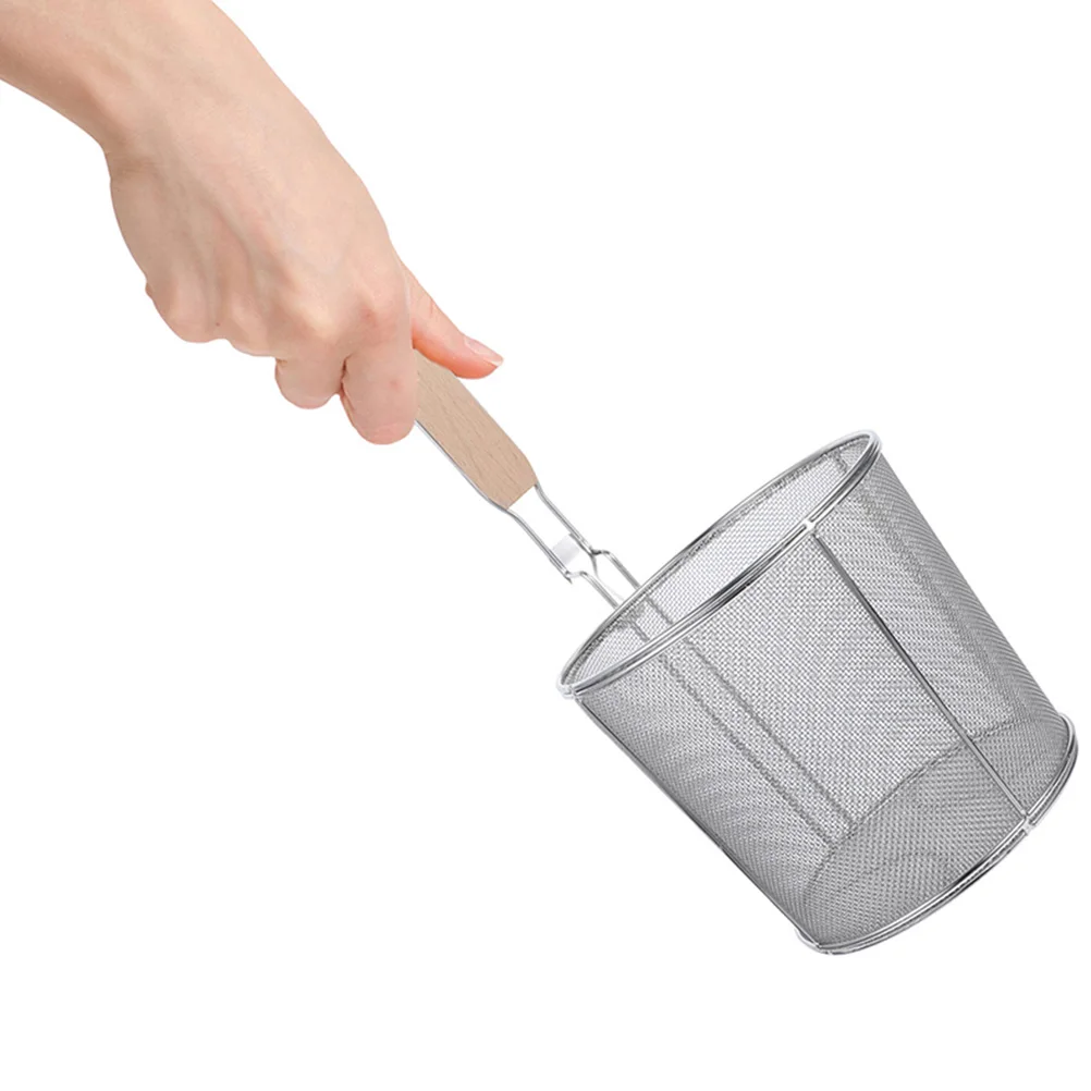 

3pcs Steel Colander Set 12cm 14cm 16cm Fine Mesh Noodle Strainer Strainer Spoon Kitchen Tool Pasta Noodle Food