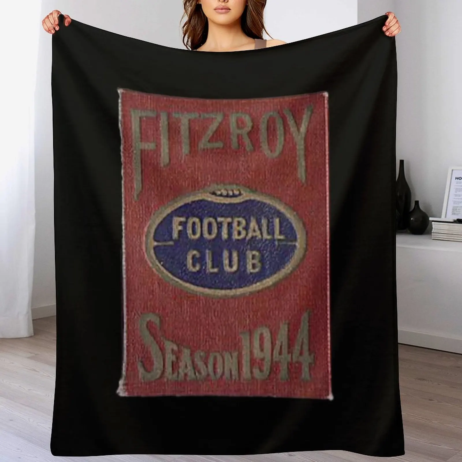 

Vintage Fitzroy football club AFL Footy Throw Blanket Single Sofa Throw Heavy Decorative Throw Blankets