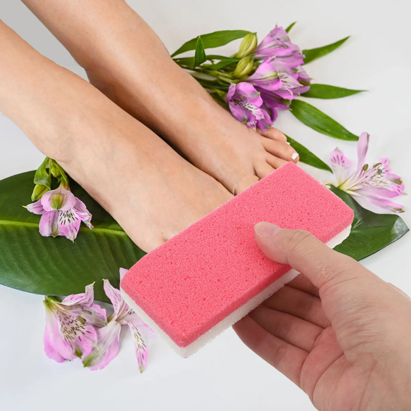 

Набор из 10 шт. пемзовых спонжей из полиуретана для удаления огрубевшей кожи, отшелушивающий инструмент для душа, для педикюра и ухода за ногами, двусторонний