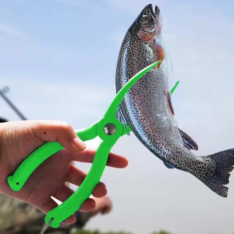 Fish Pliers Ergonomic Fish Clamp Grippers Non-Slip Portable Fishing Tools Outdoor Fishing Gear Fish Holder For Caught Fish