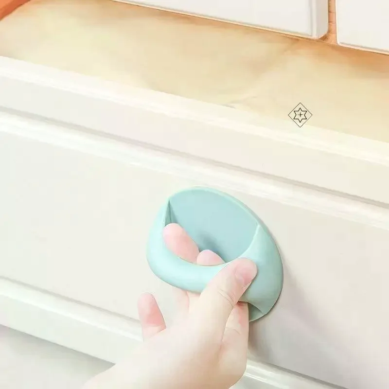 Multi-Functional Cabinet Drawer Handle & Toilet Lid Lifter, Punch-Free Pulls for Kitchen Doors