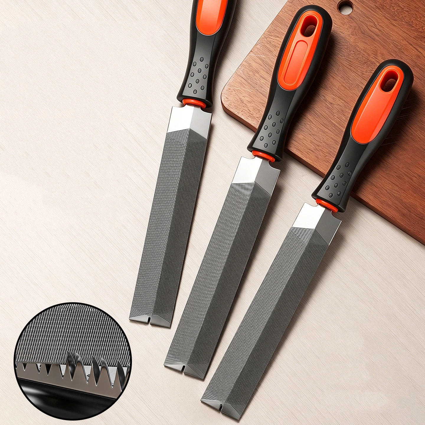 6 Inch Diamond Triangle Saw File High Hardness Bearing Steel Durable Rasp for Sharpening Saw Blade Woodworking and Metal Tools