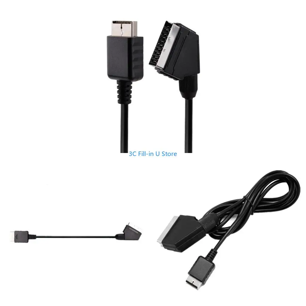 G8TA RGB Scart AV Video Game Cable Scart Cable For PS1 for for Console for NTSC system Game Console Wire
