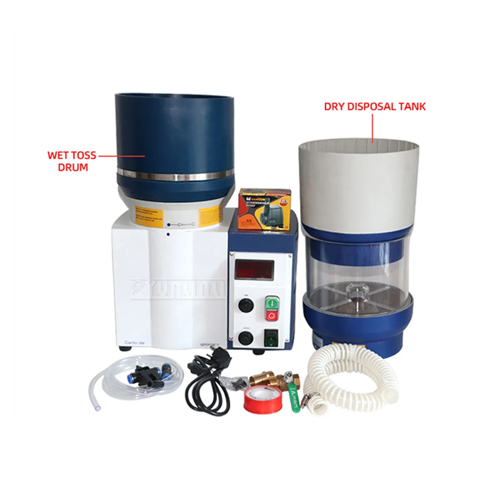 Automatic Desktop Magnetic Polishing Machine 250s 3 in 1 Grinding Vibration Polishing Jewelry Deburring and Chamfering Tool