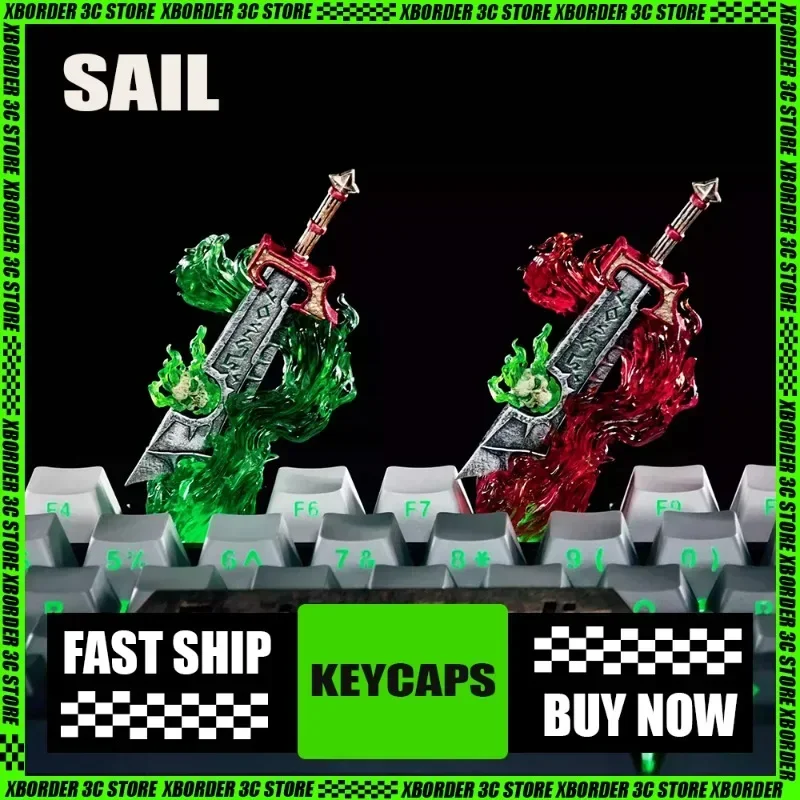 

Оригинальные колпачки World Of Warcraft Fallen Ashes Messenger, персонализированные креативные подарки, периферийные колпачки для клавиш, крутой и красивый подарок