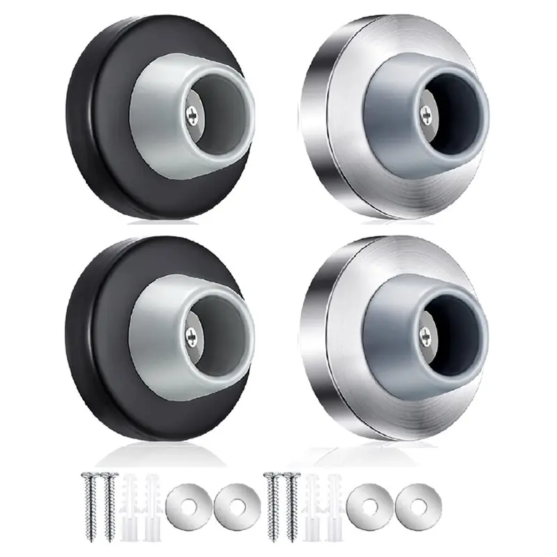

【TODAY-ONLY!】Concave Door Stopper Stop Wall Mount Flush Bumper Stainless Steel Wall Door Bumper Protector