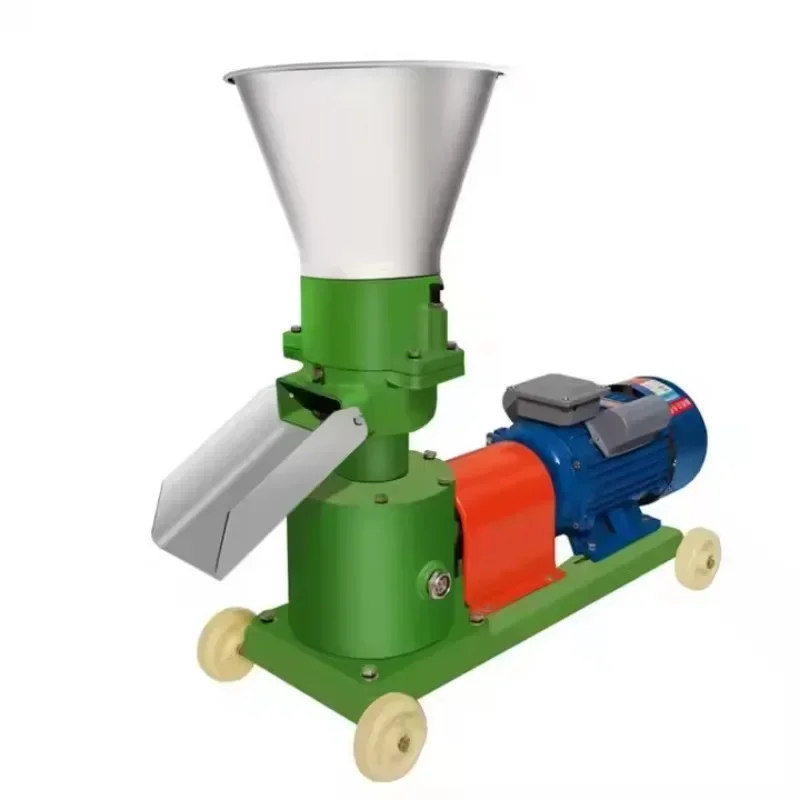Chicken Feed Pellet Machine Whole Corn Animal Food Processor Poultry Feed Mill Tray