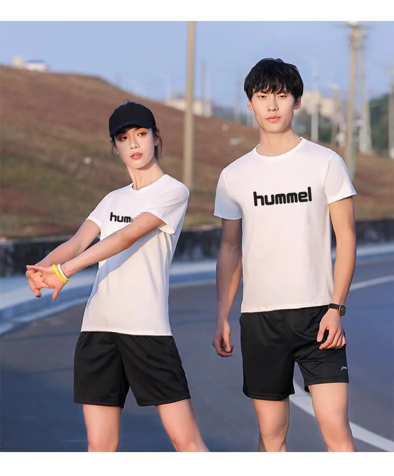 2024 Brand HUMMEL Men's T-shirt Crew Neck Short Sleeve T-shirt Men's Casual T-shirt Fashion Men's T-shirt for Men's Clothing