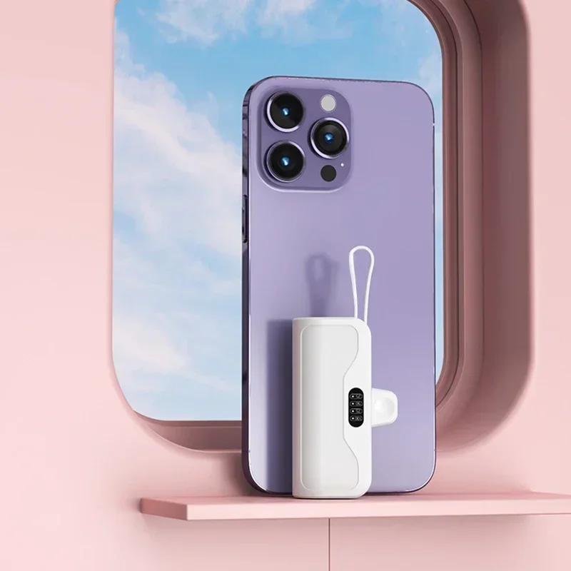 10000 mAh tragbares Mini-Ladegerät. Plug-and-Play-Design, kompatibel mit Apple, Samsung, Huawei, Xiaomi. Externe Powerbank.