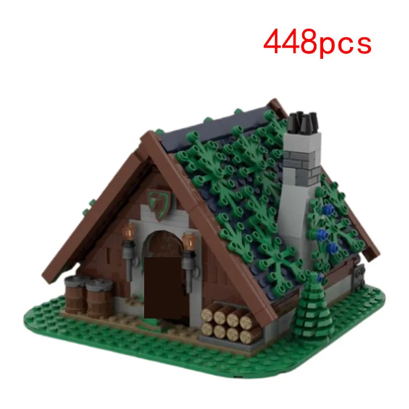 

Пятно MOC- 133471 448 шт., строительные блоки для сборки мелких частиц, дом Форстера, модель здания, игрушечные украшения