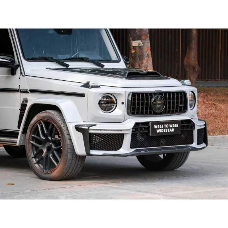 

For Mercedes W463 Upgrade to W465 G800 Wide Body Star Body Kit, Dry Carbon Fiber Parts Optional