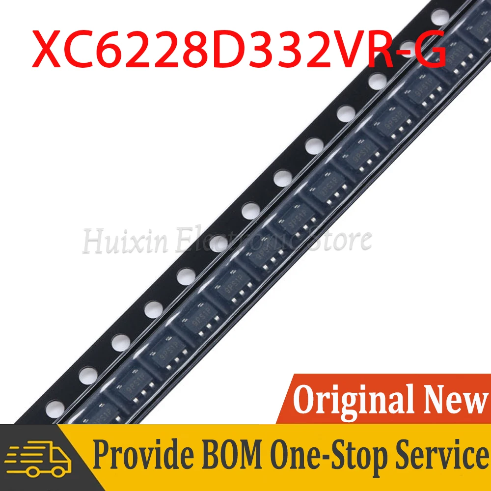 5pcs XC6228D332VR-G XC6228D332VR SOT-23-5 3.3V Low Voltage Dropout SMD New and Original IC Chipset