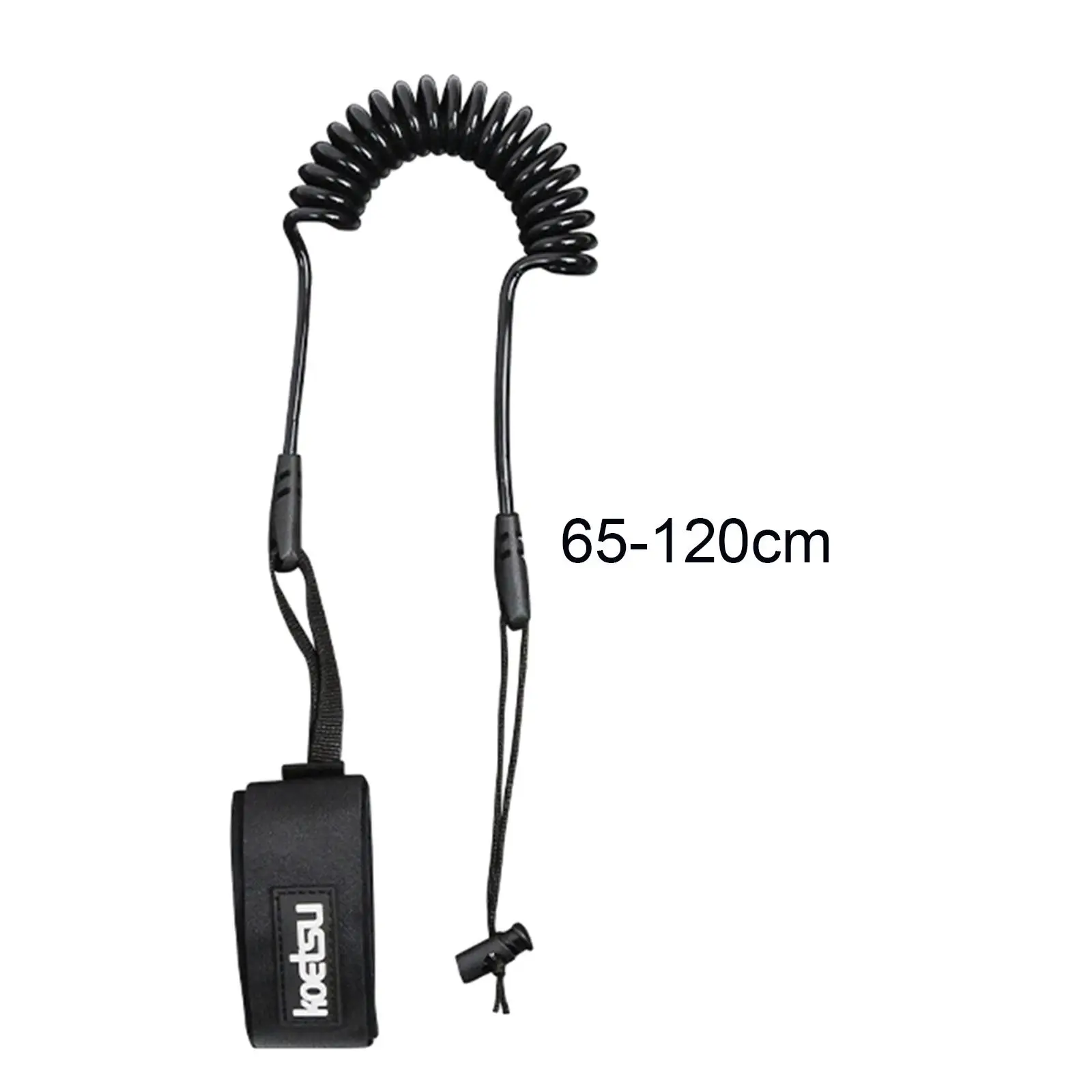 Kayak Paddle Leash Safety Rope Leash Coiled Lanyard Cord Stretchable Surfboard Leash for Fishing Pole Shortboard Canoe Rafting