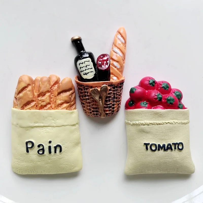 1 piece Cute cartoon bag bread strawberries resin scrapbook DIY imitation food for Christmas party decoration resin flat back